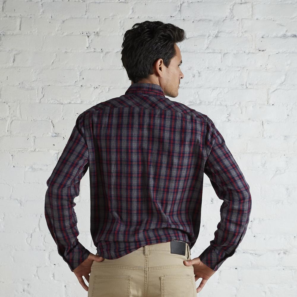 Adam Levine Men's Button-Down Shirt - Modern Plaid