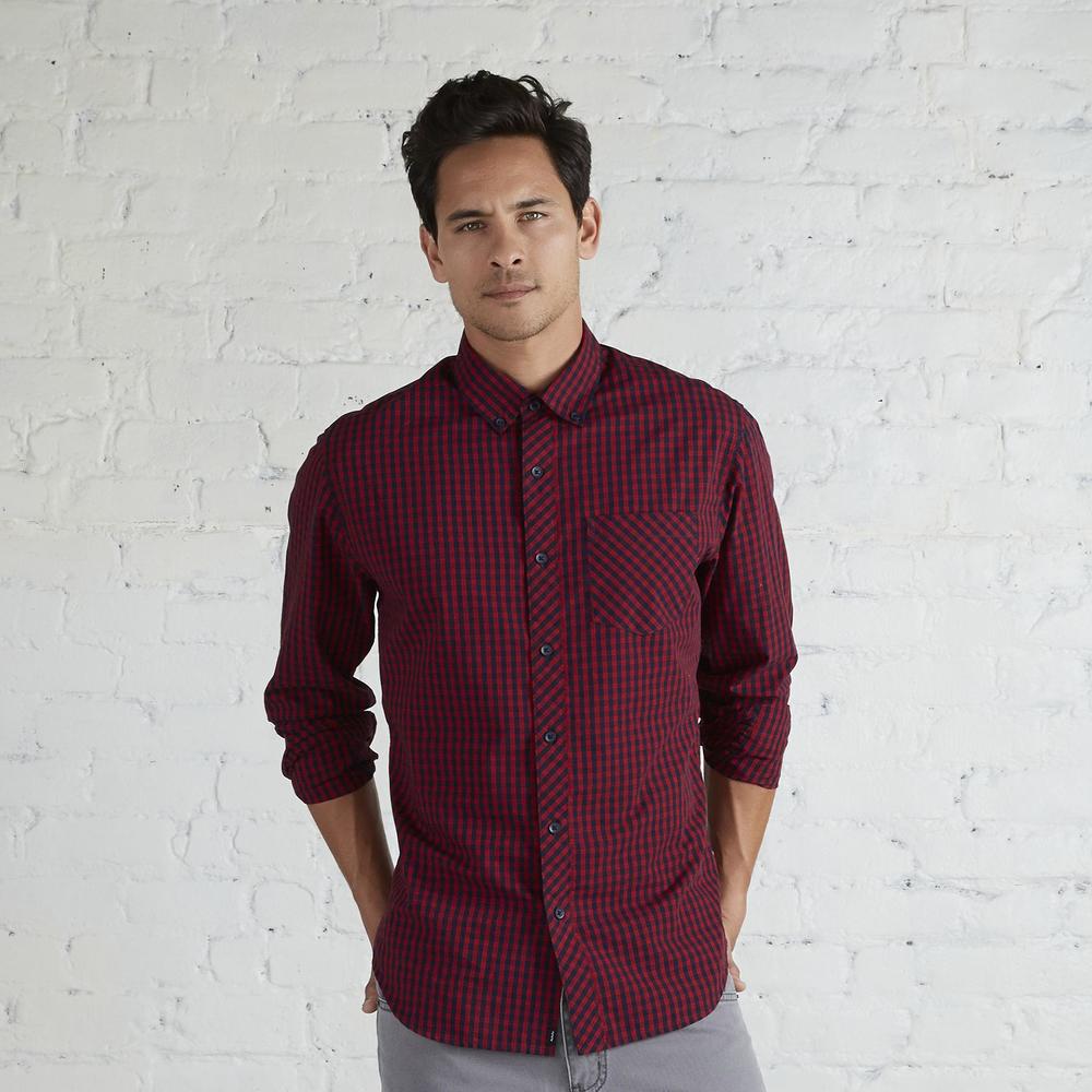 Adam Levine Men's Button-Down Shirt - Checked