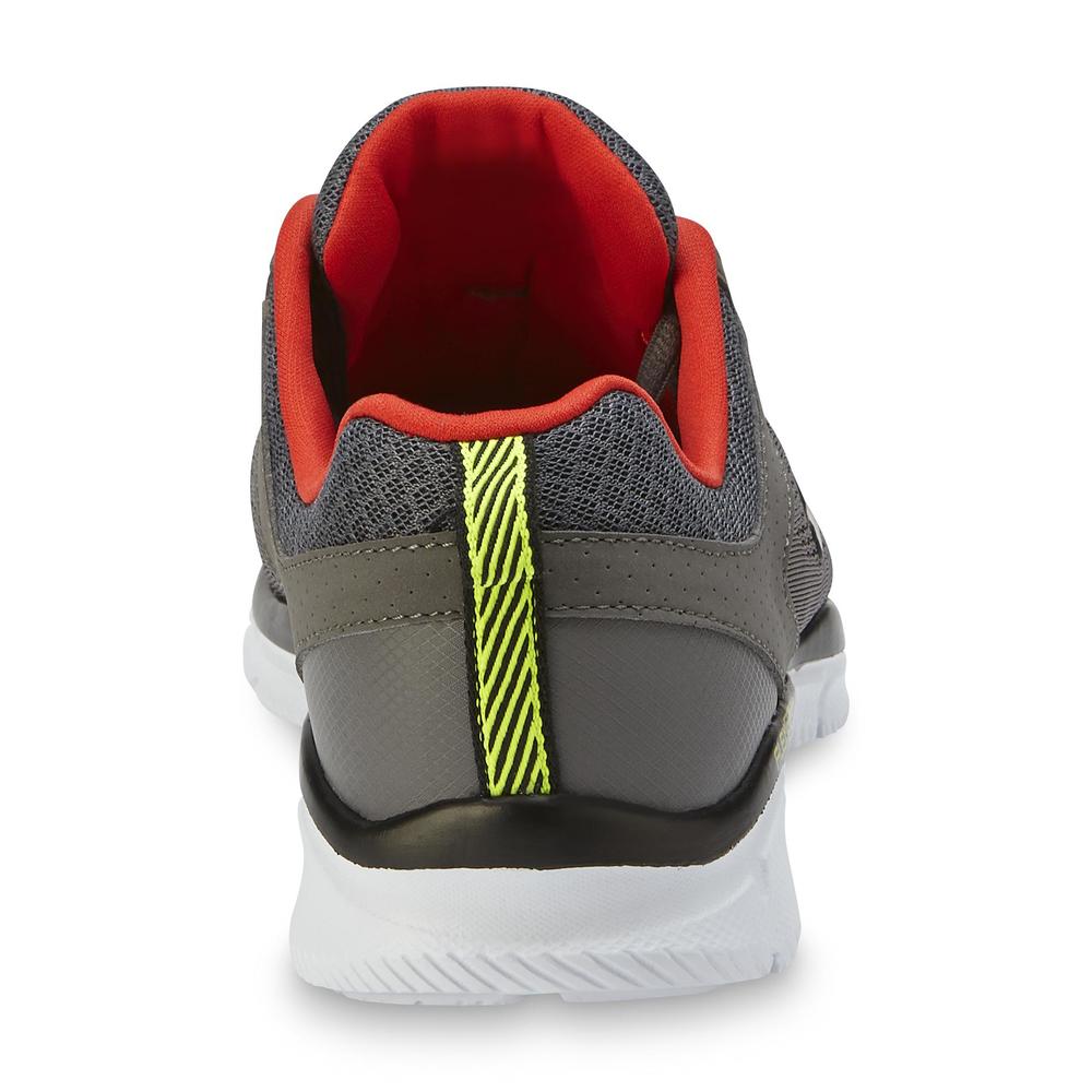 Skechers Men's Equalizer - Deal Maker Gray/Red Athletic Shoe