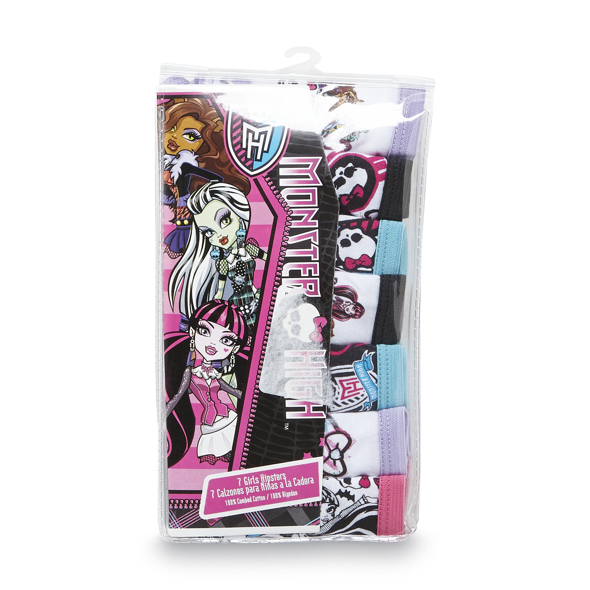 Monster High Girl's 7-Pack Underwear - Assorted Characters