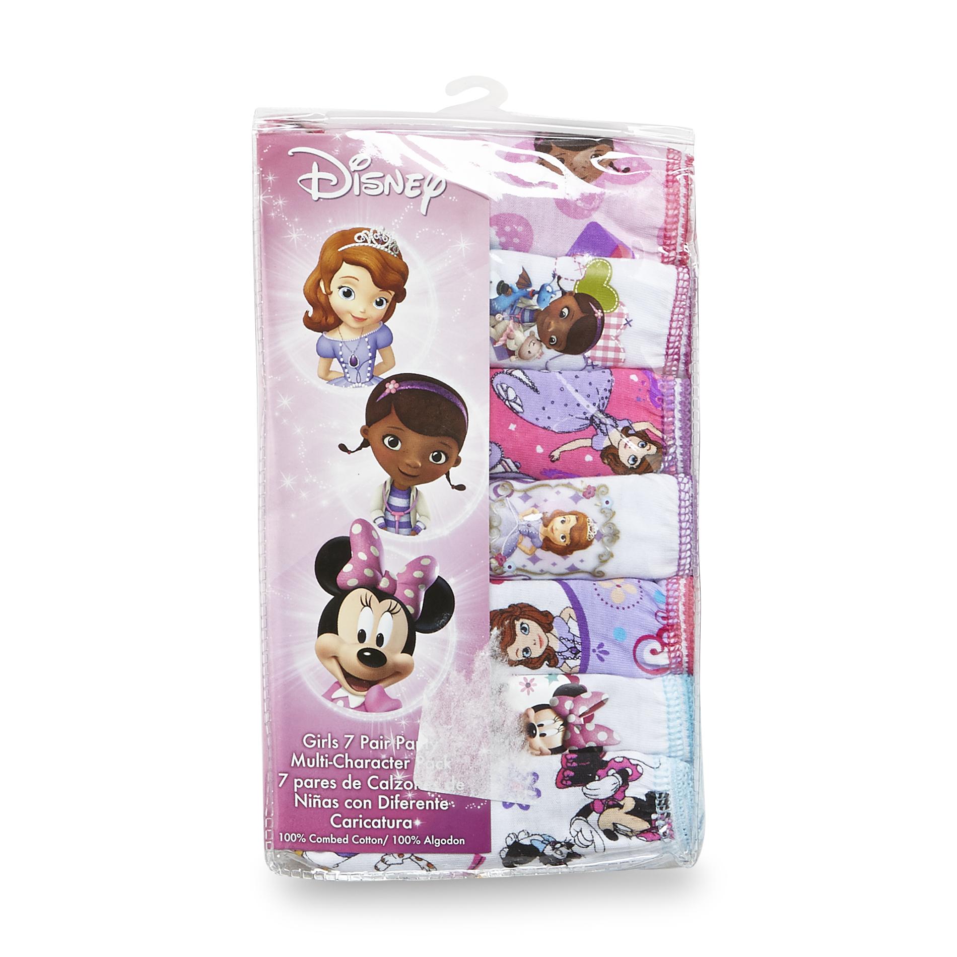 Disney Girl's 7-Pack Underwear - Assorted Characters