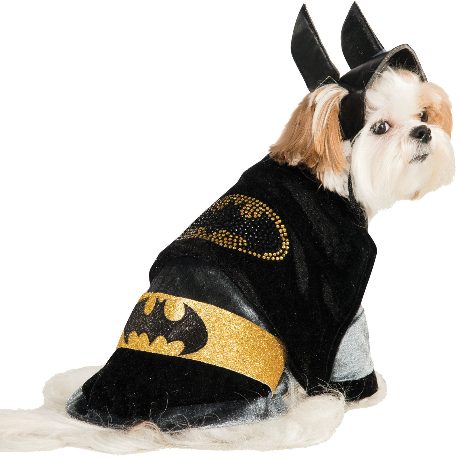 Pet Rhinestone Batman Halloween Costume