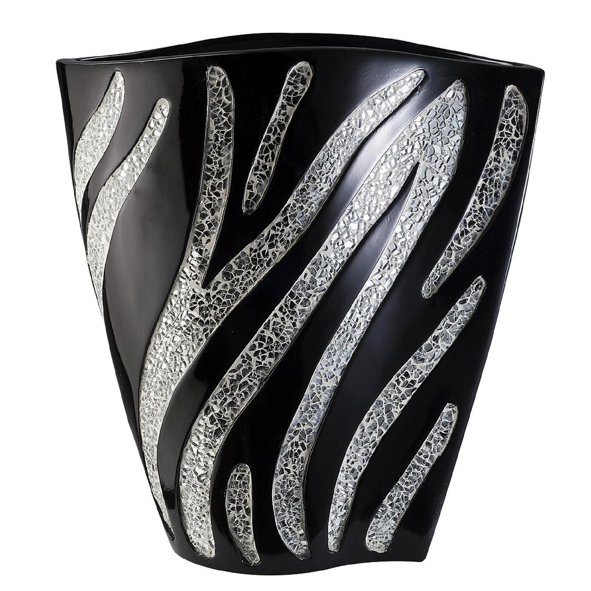 Ore International 14"H Zebra Decorative Vase