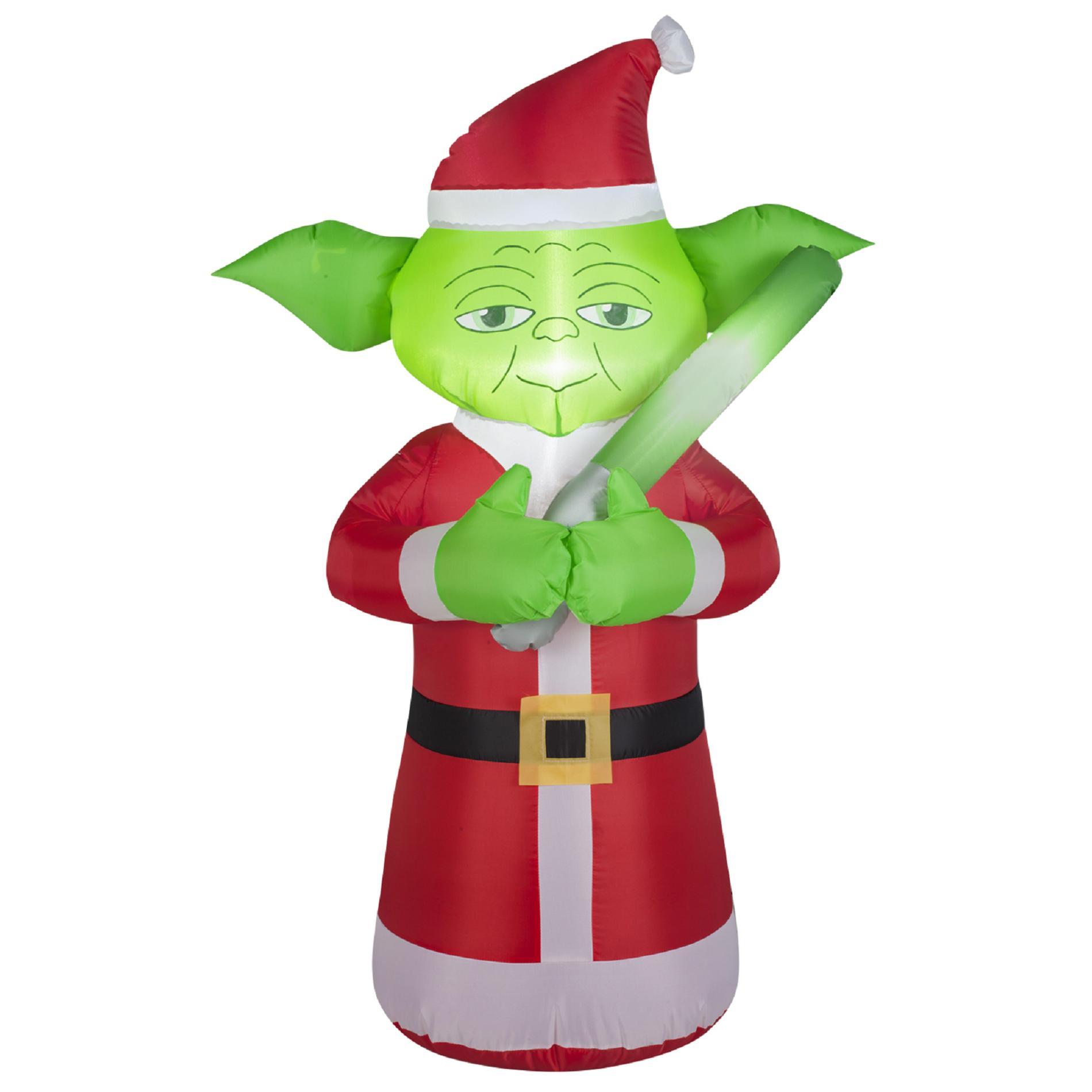 3.5' Inflatable Yoda: Celebrate Christmas the Star Wars Way from Kmart