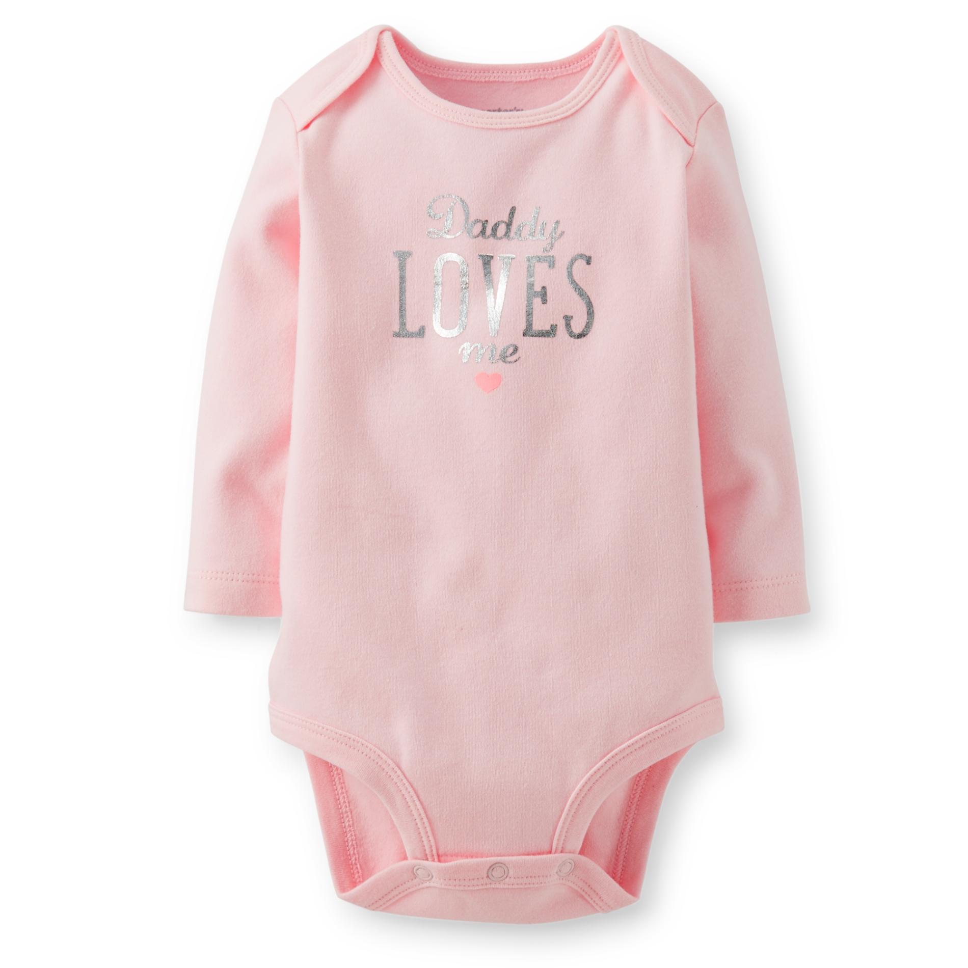 Carter's Newborn & Infant Girl's Long-Sleeve Bodysuit - Daddy Loves Me