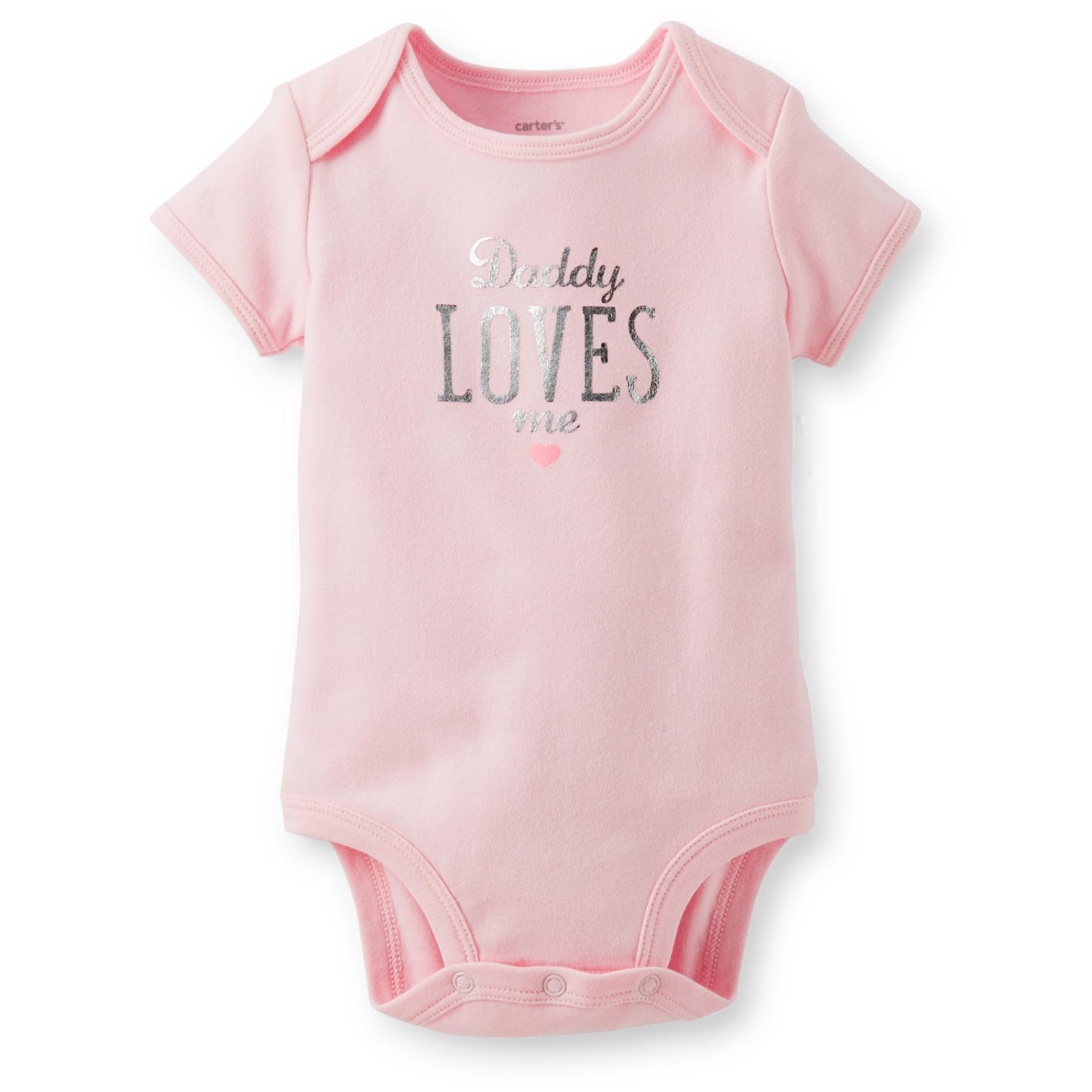 Carter's Newborn & Infant Girl's Short-Sleeve Bodysuit - Daddy Loves Me