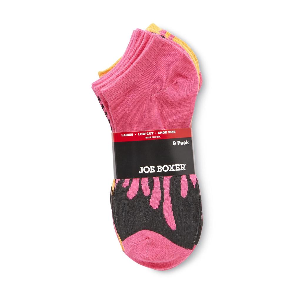 Joe Boxer Women's 9-Pairs Low Cut Socks - Brights