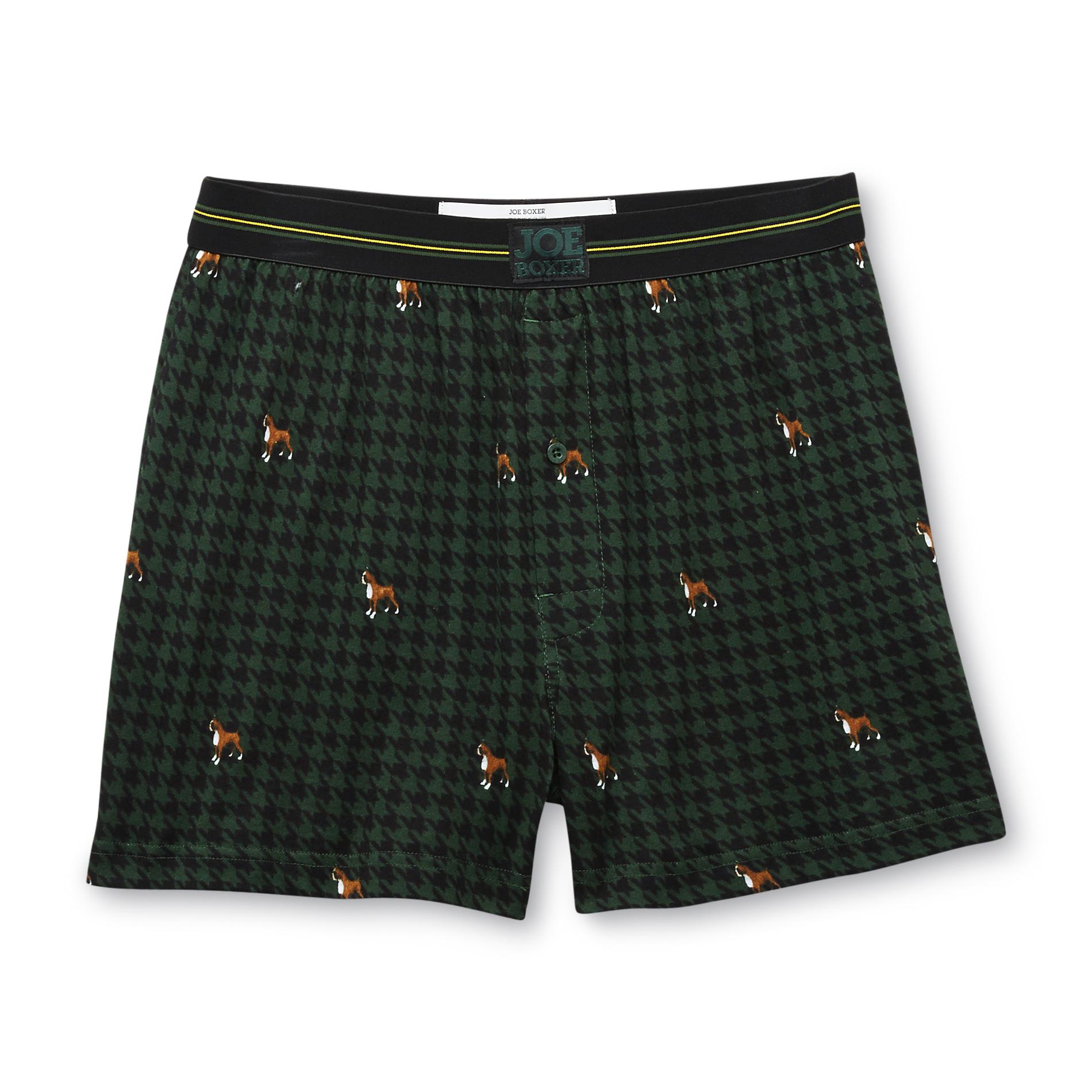 Joe Boxer Men's Boxer Shorts - Dogs & Houndstooth Check