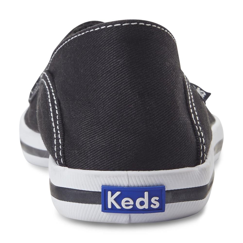 Keds Women's Crash Back Black Slip-On Sneaker