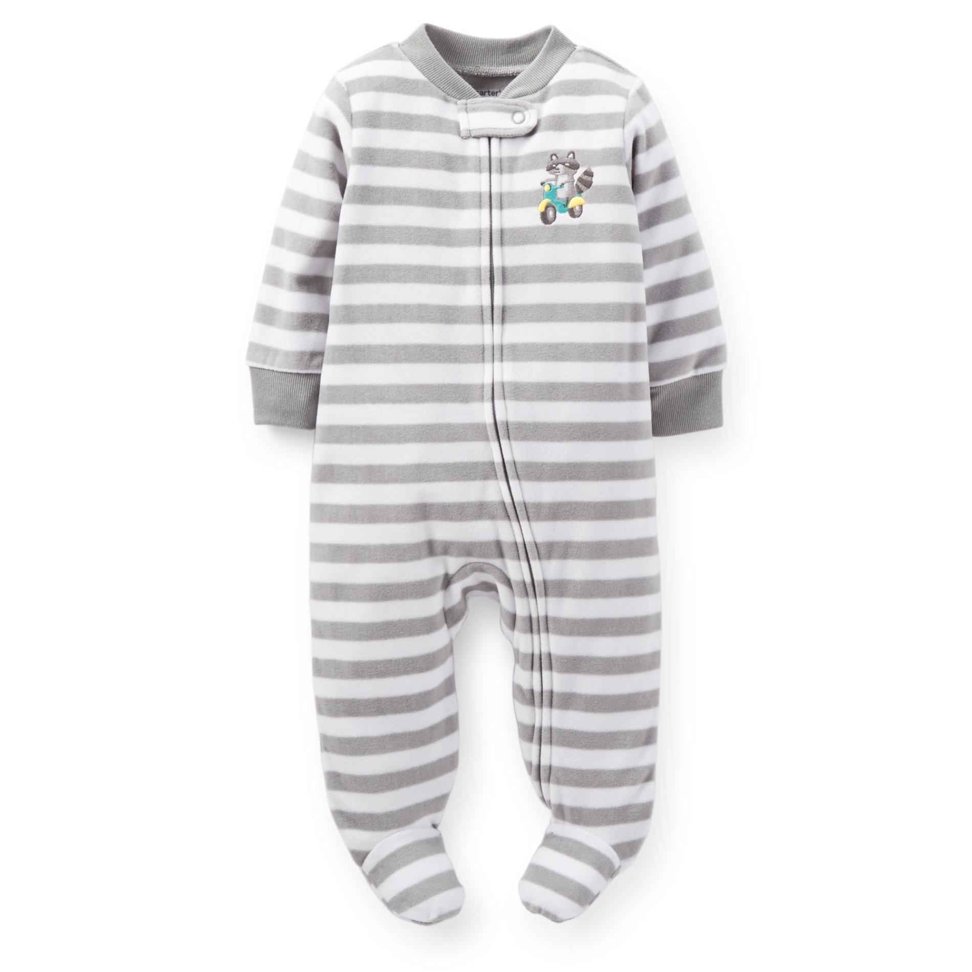 Carter's Newborn Boy's Microfleece Sleeper Pajamas - Raccoon