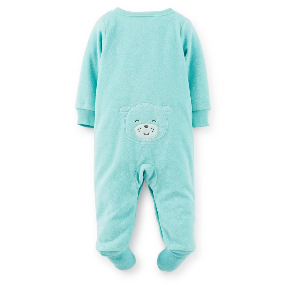 Carter's Newborn Boy's Terry Sleeper Pajamas - Bear Feet