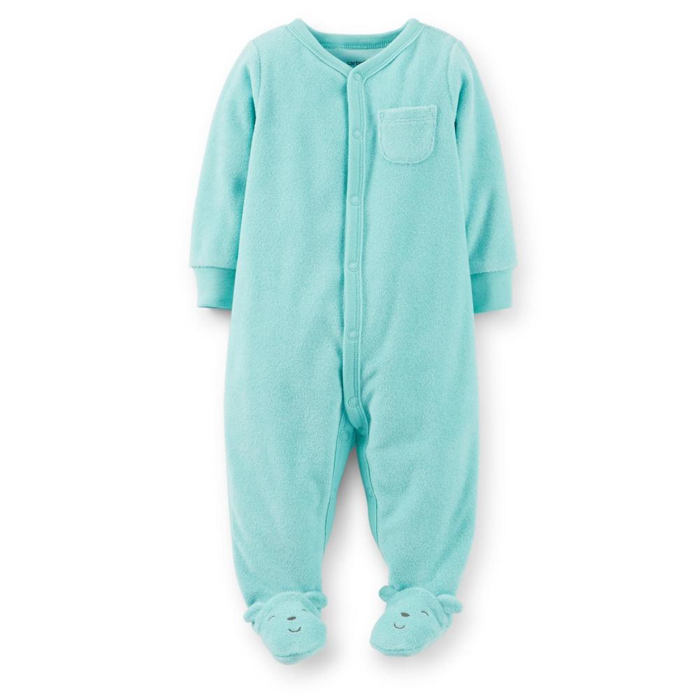 Carter's Newborn Boy's Terry Sleeper Pajamas - Bear Feet