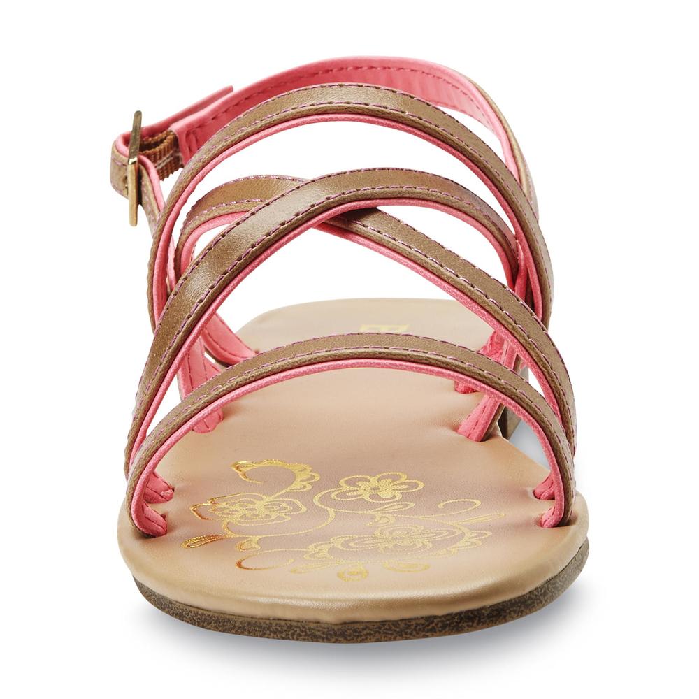 Bongo Girl's Essie Pink/Tan Casual Sandal