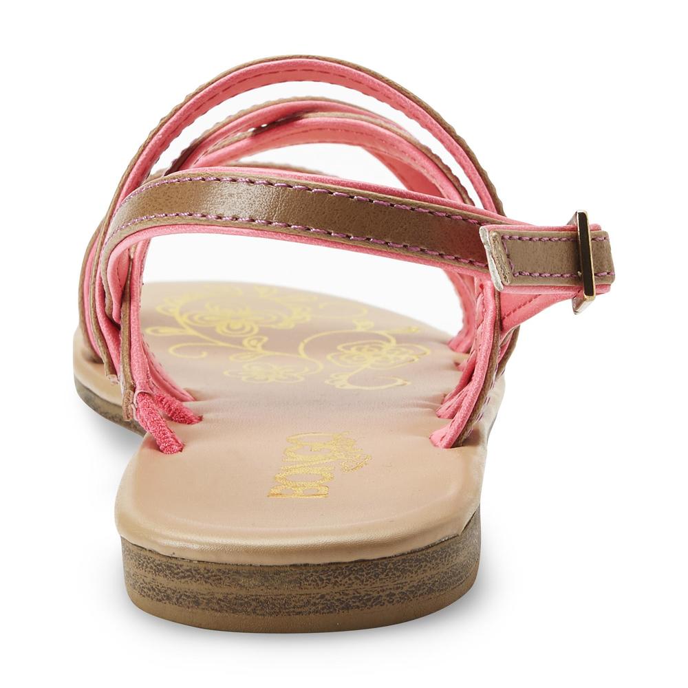 Bongo Girl's Essie Pink/Tan Casual Sandal
