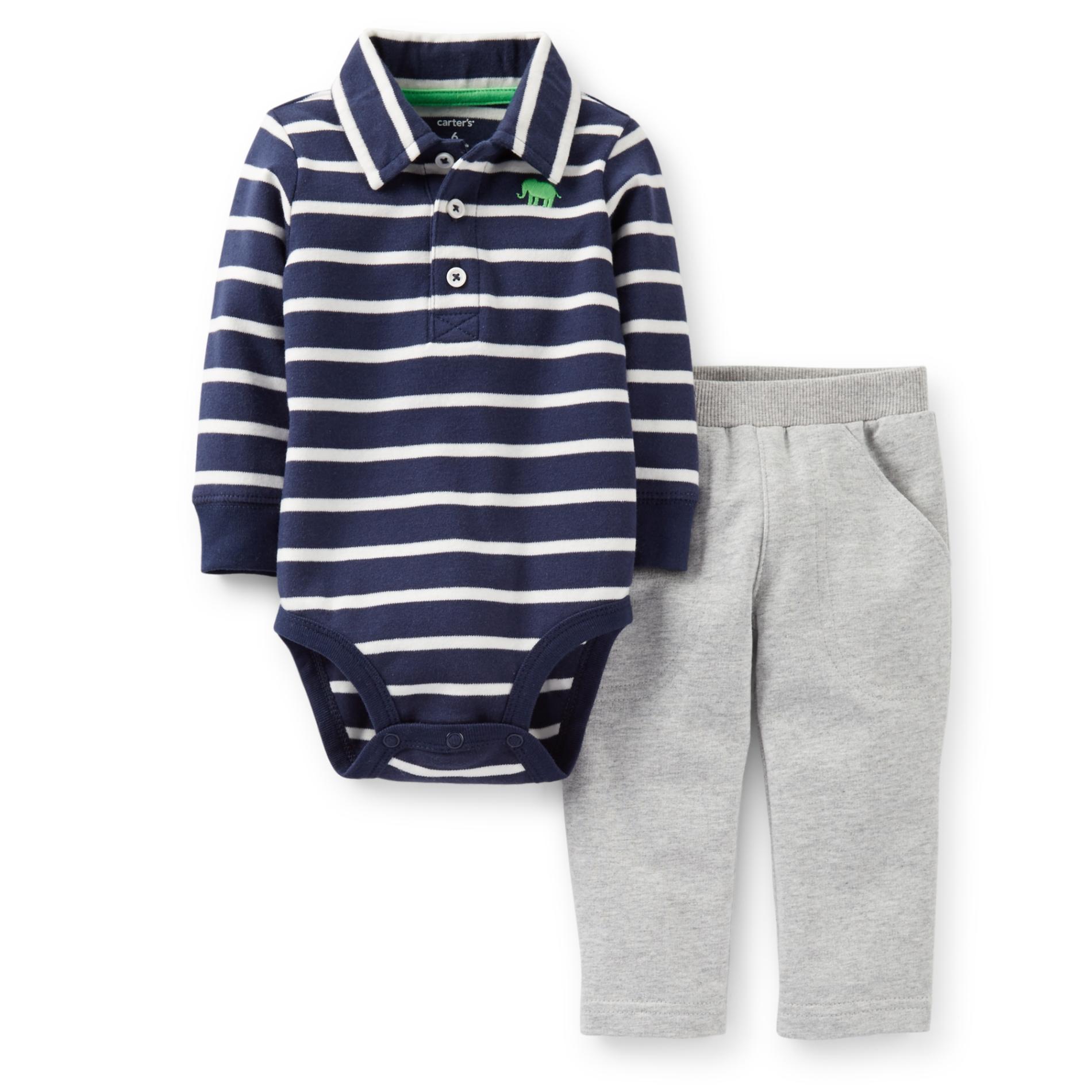 Carter's Newborn & Infant Boy's Bodysuit & Sweatpants - Striped
