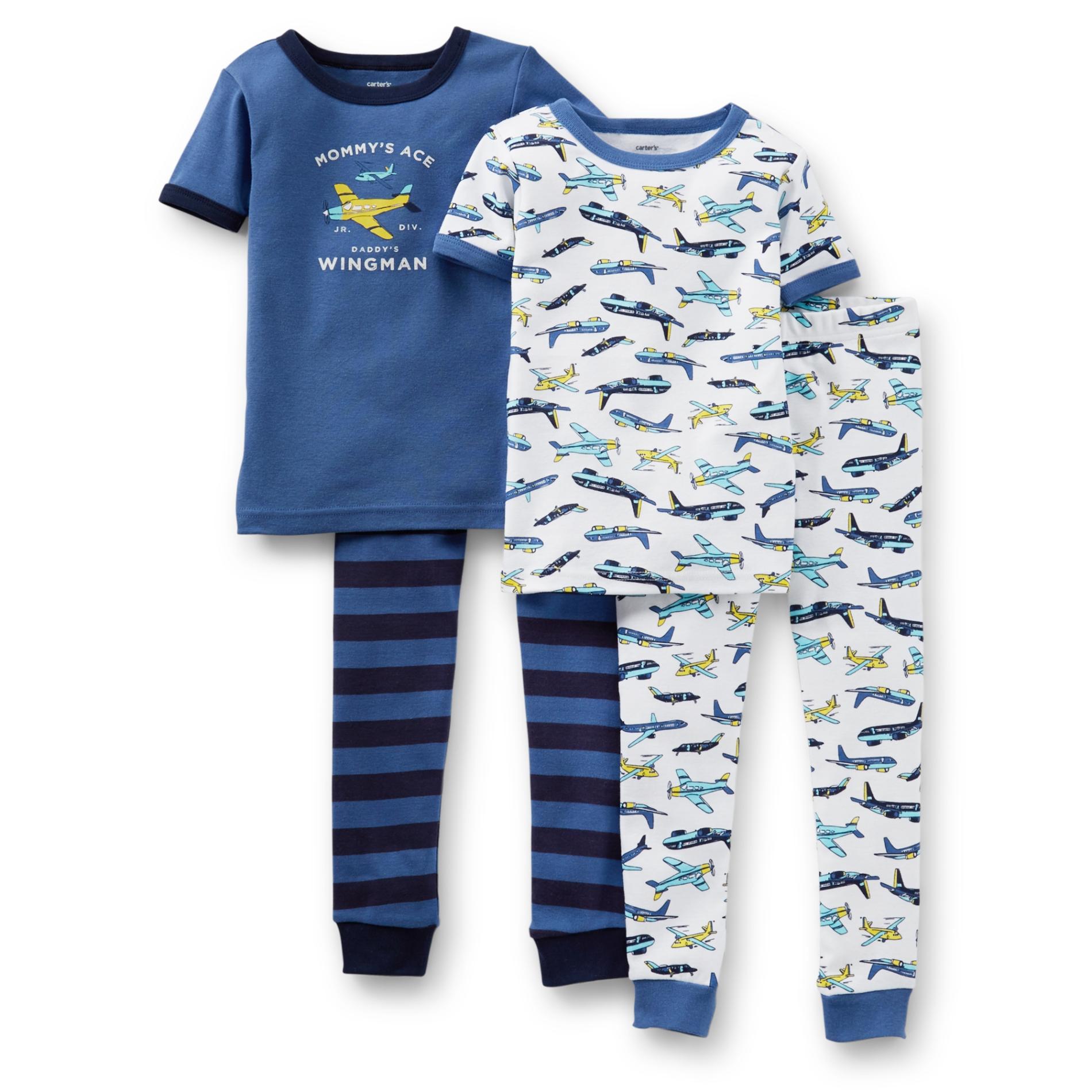 Carter's Infant & Toddler Boy's 2-Pairs Pajamas - Airplane