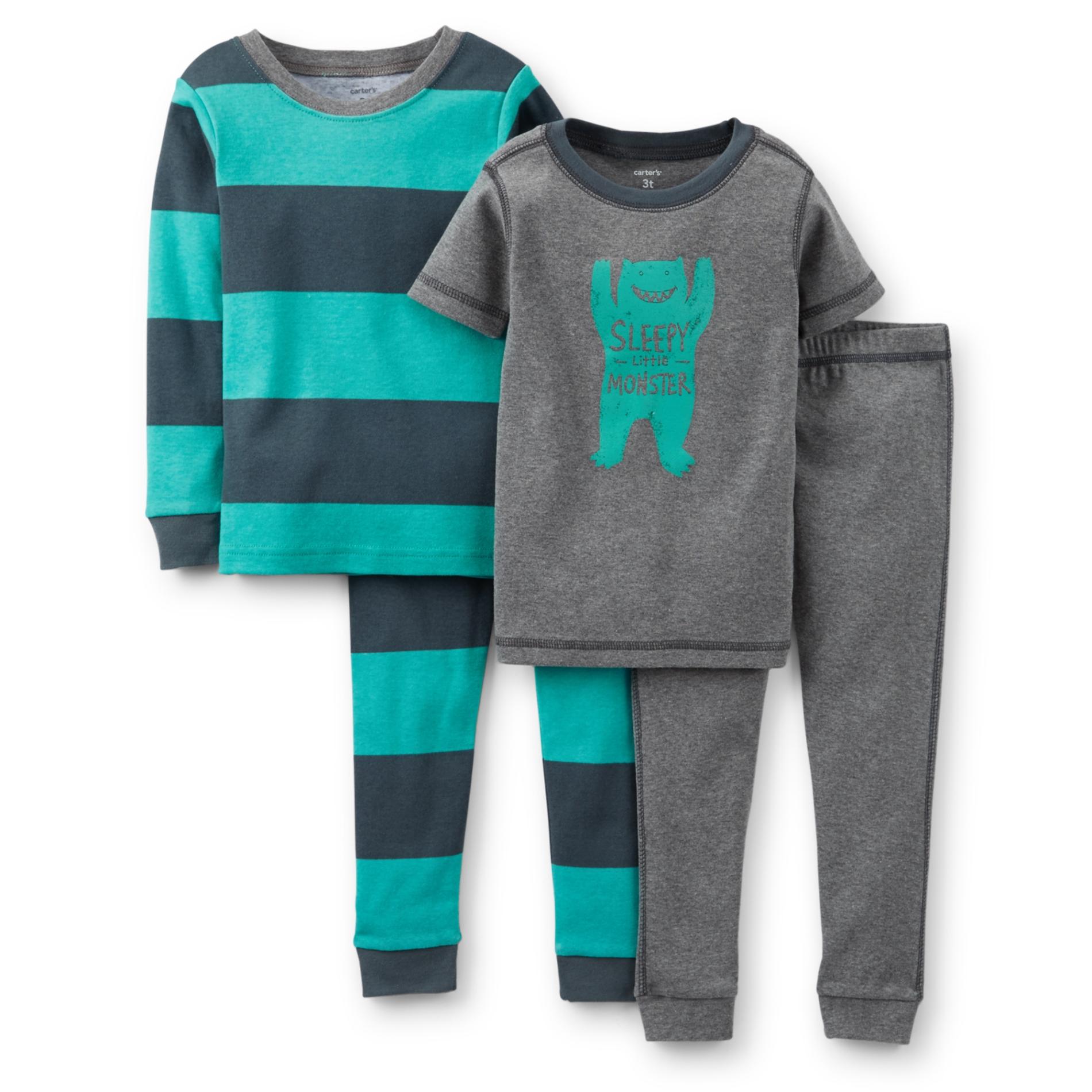 Carter's Infant & Toddler Boy's 2-Pairs Pajamas - Monster