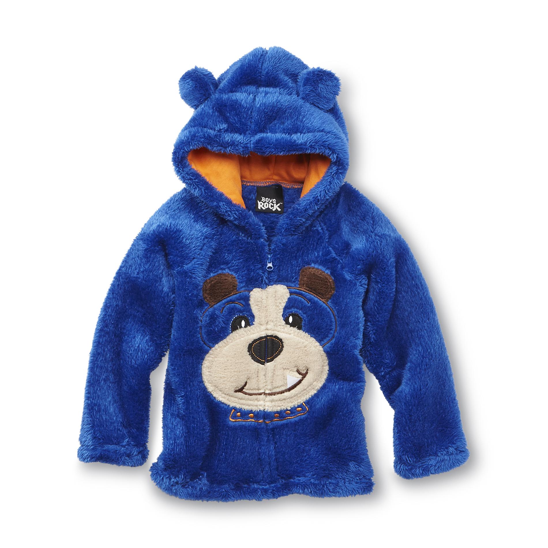 Boys Rock Infant & Toddler Boy's Plush Fleece Hoodie Jacket - Dog