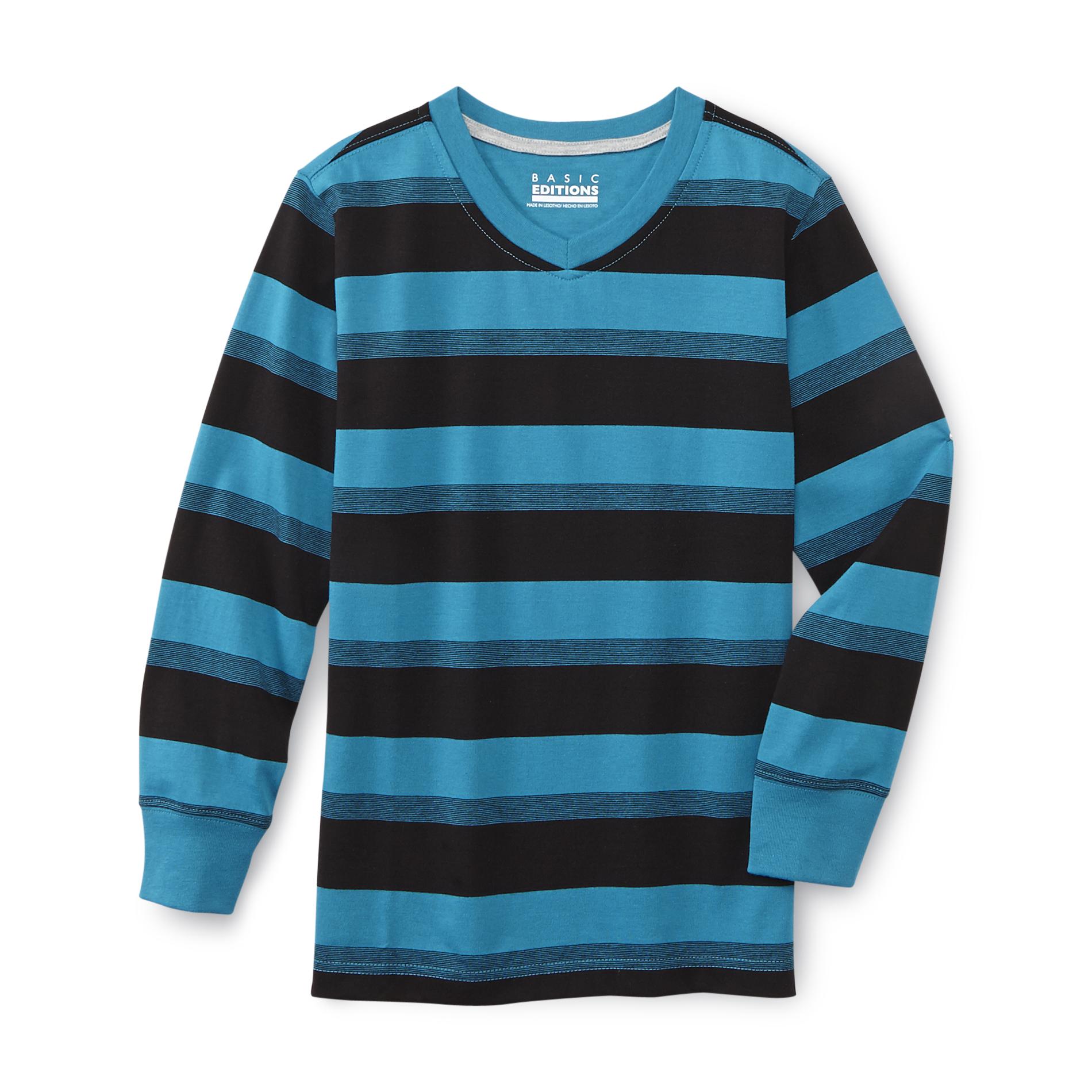Basic Editions Boy's Long-Sleeve T-shirt - Striped