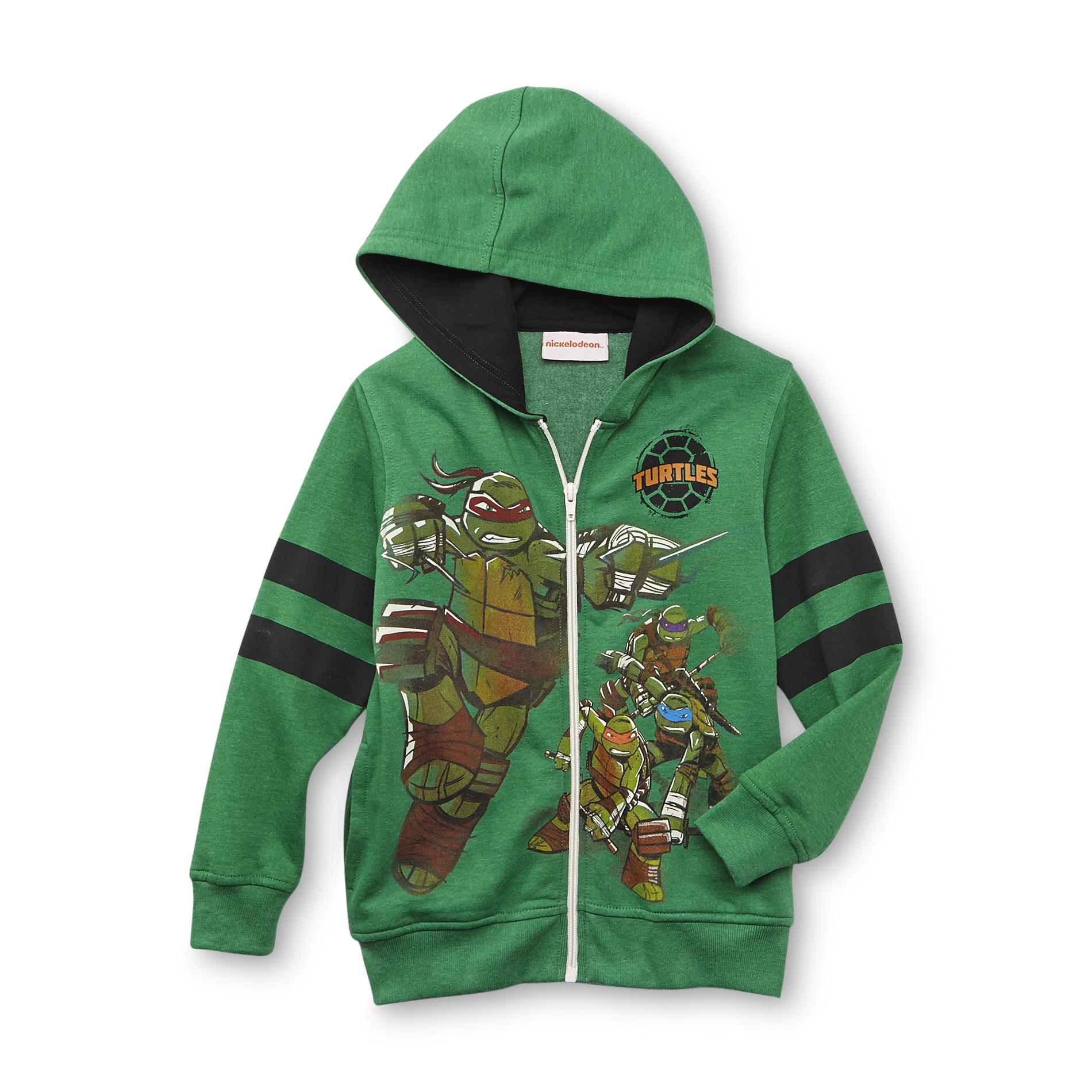 Nickelodeon Teenage Mutant Ninja Turtles Boy's Hoodie Jacket - Heathered