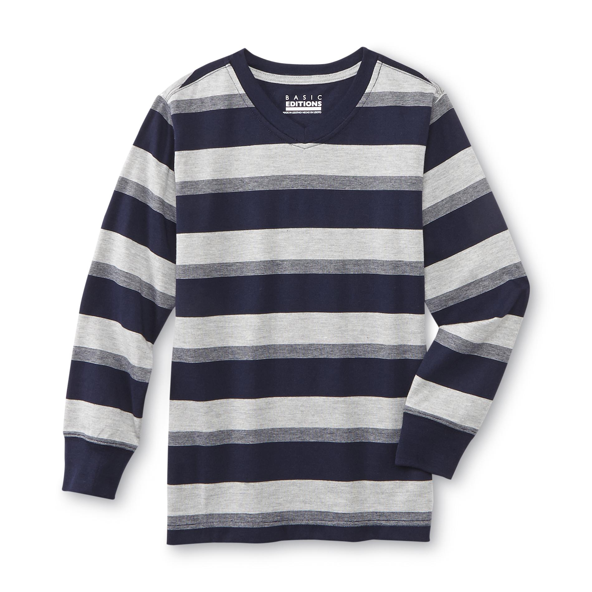 Basic Editions Boy's Long-Sleeve T-shirt - Striped