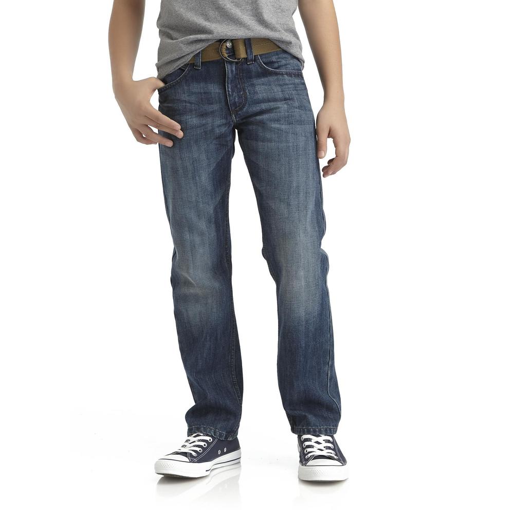 LEE Boy's Slim Straight Leg Jeans & Belt