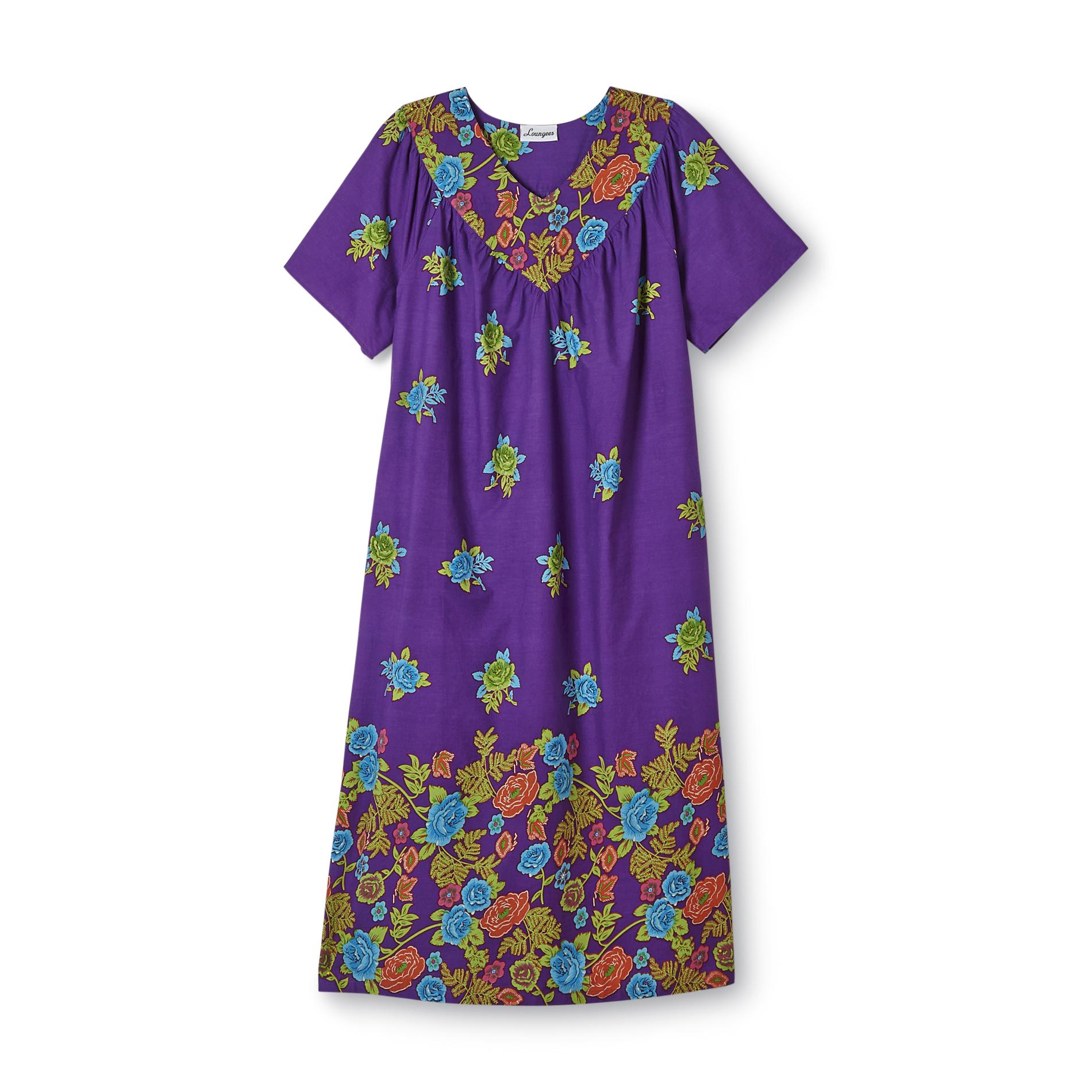 Loungees Women's Cotton Nightgown - Floral