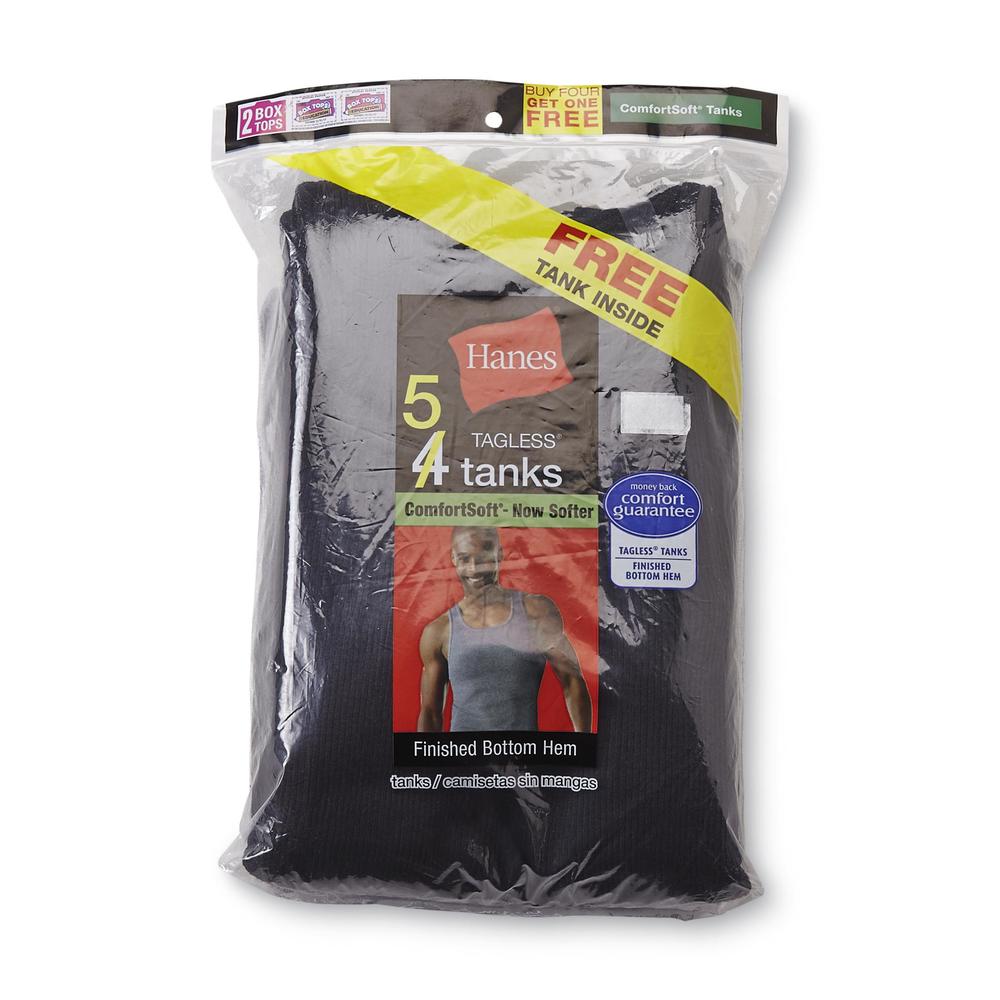 Hanes Men's 5-Pack Sleeveless Undershirts