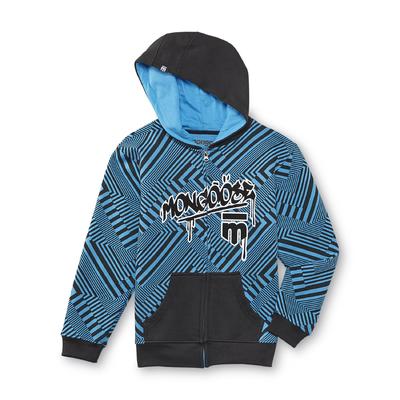 Mongoose Boy's Graphic Hoodie Jacket - Striped