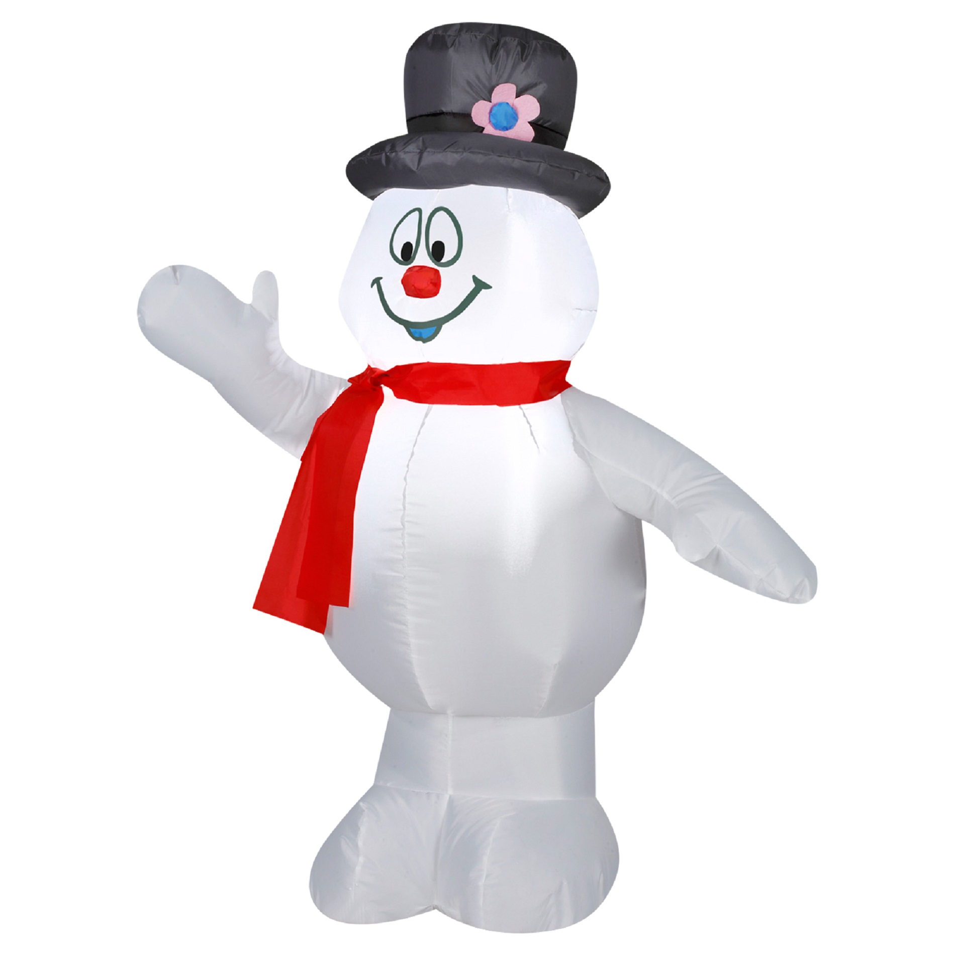 Frosty the Snowman with Red Scarf 3.5 ft. Inflatable Yard Decoration