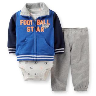 Carter's Newborn & Infant Boy's Bodysuit  Pants & Varsity Jacket