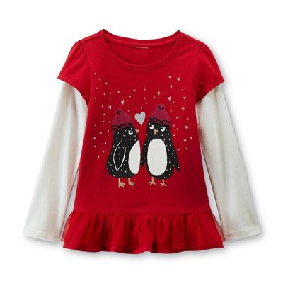 Toughskins Infant & Toddler Girl's Graphic Tunic Top - Penguins