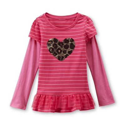 Toughskins Infant & Toddler Girl's Graphic Tunic Top - Heart & Stripes