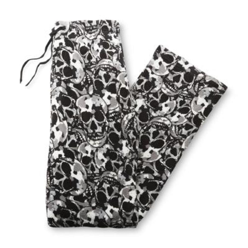 Men's Fleece Pajama Pants - Camouflage Skulls