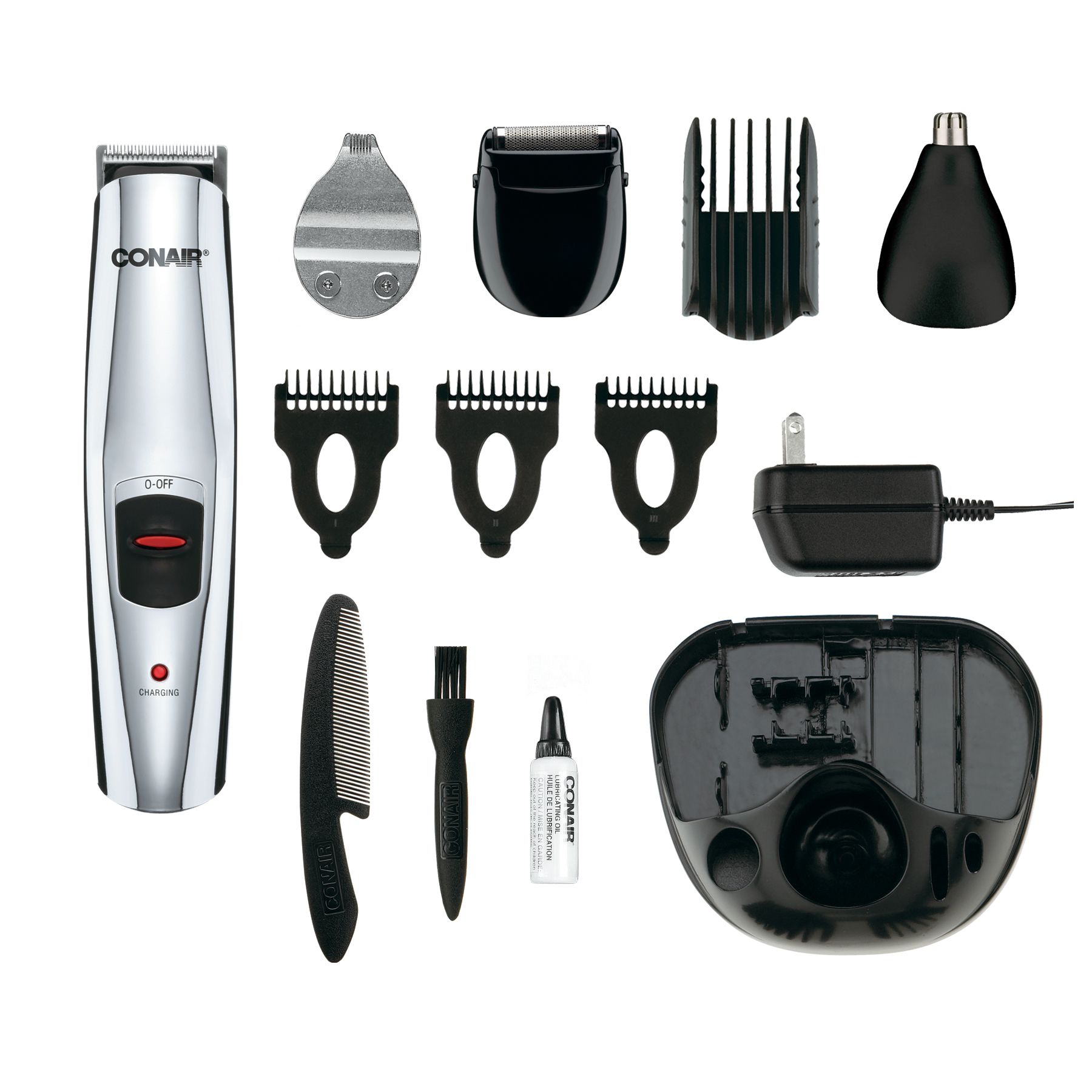 Conair Rechargeable Beard/Mustache Professional Multi-Use Trimmer Kit