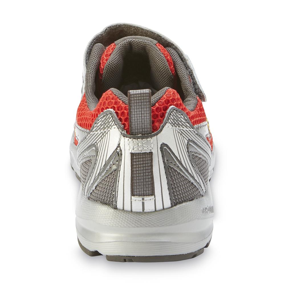New Balance Boy's 553 V2 Running Shoe - Red/Gray/Silver