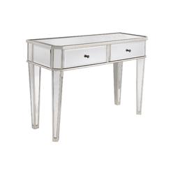 L Powell Mirrored Console with "Silver" Wood