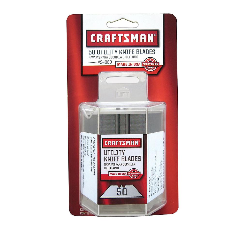 Craftsman 2-Notch Utility Knife Blades, 50-Pack