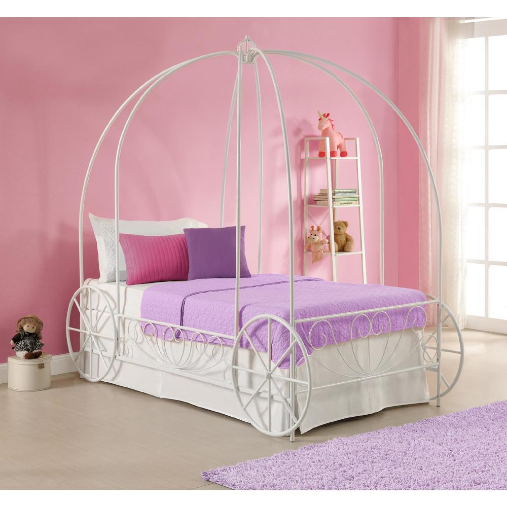 Dorel Metal Twin Carriage Bed Multiple Colors
