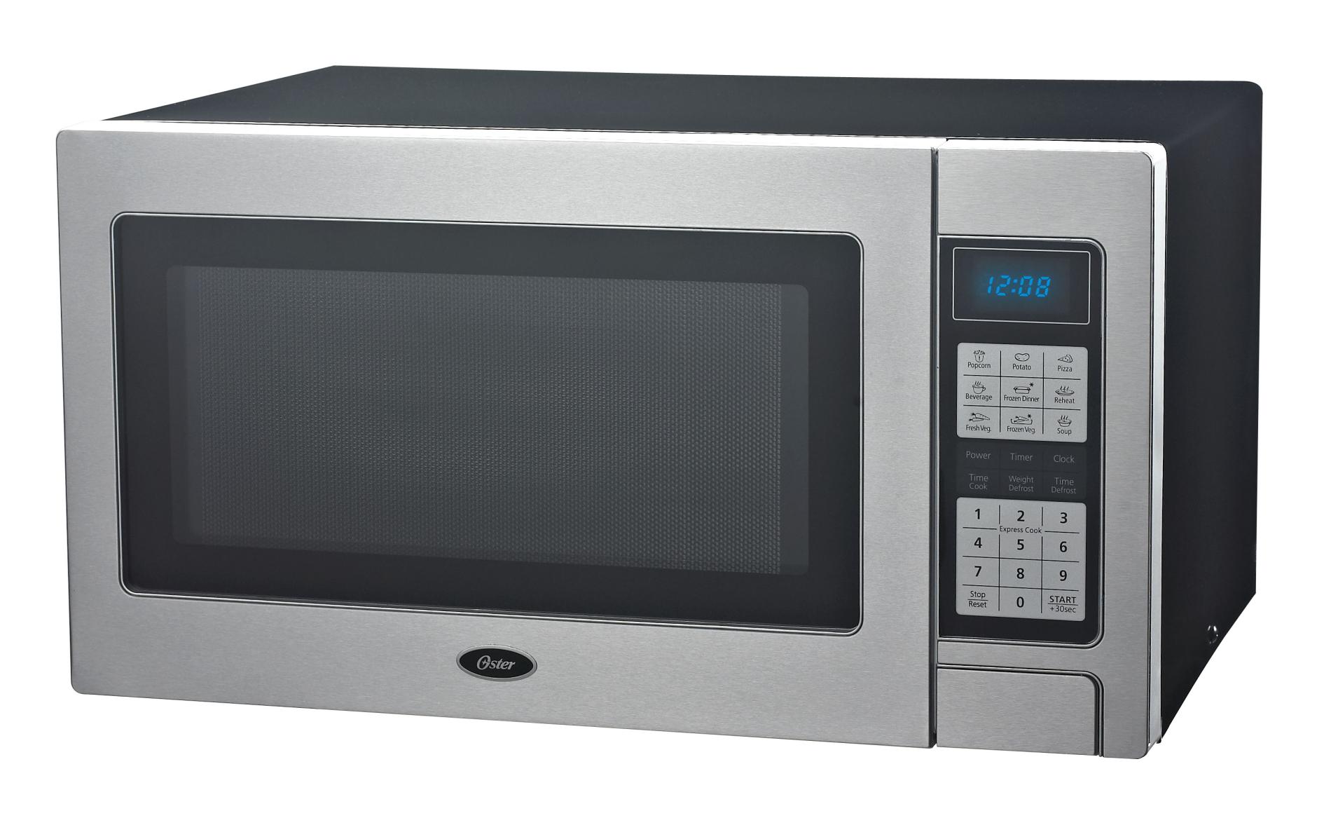 Oster OGZD1102 1.1 cu. ft. Countertop Microwave Oven Stainless Steel