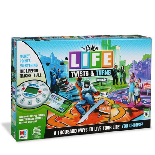 The Game Of Life Twists And Turns Board Game Electronic Lifepod
