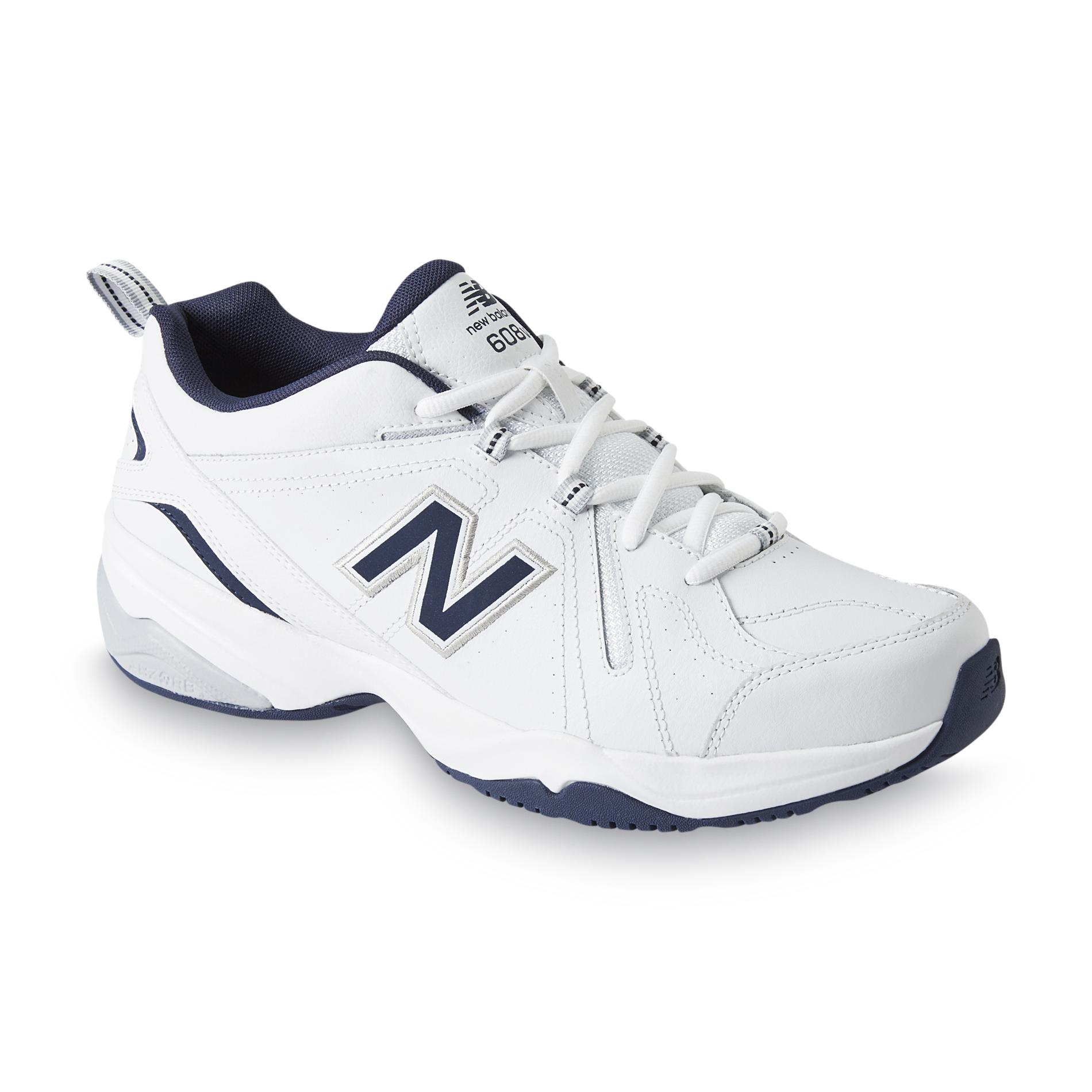 New Balance Men's 608v4 White/Navy Cross Trainer Athletic Shoe - Wide ...