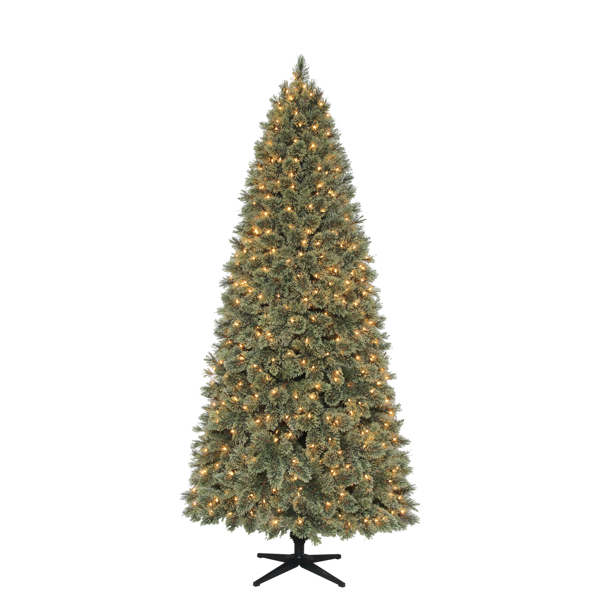 DONNER & BLITZEN 7.5 Ft. Clear Lights Harrison Cashmere Slim Mixed Pine Christmas Tree