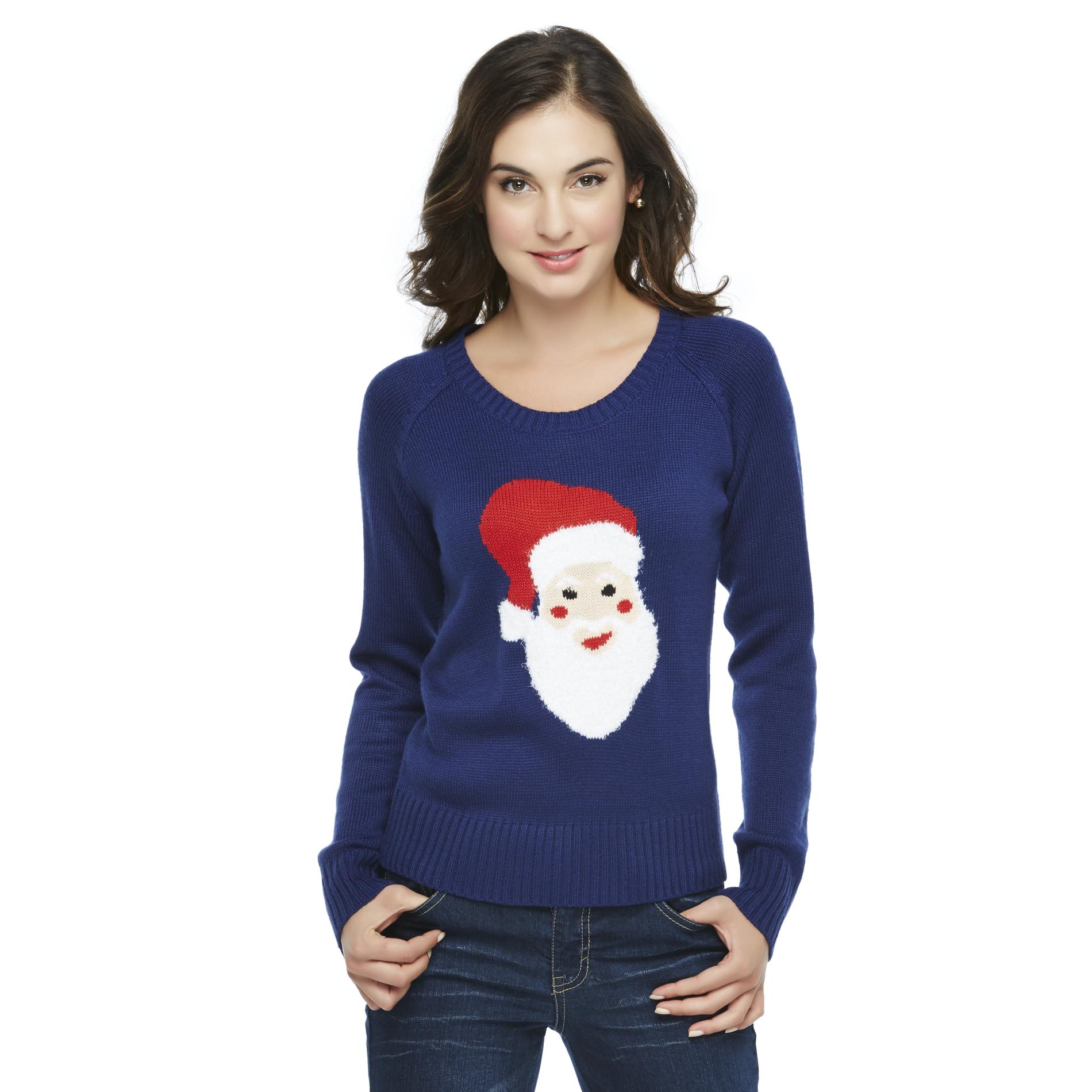 Route 66 Women's Scoop-Neck Christmas Sweater - Santa Claus