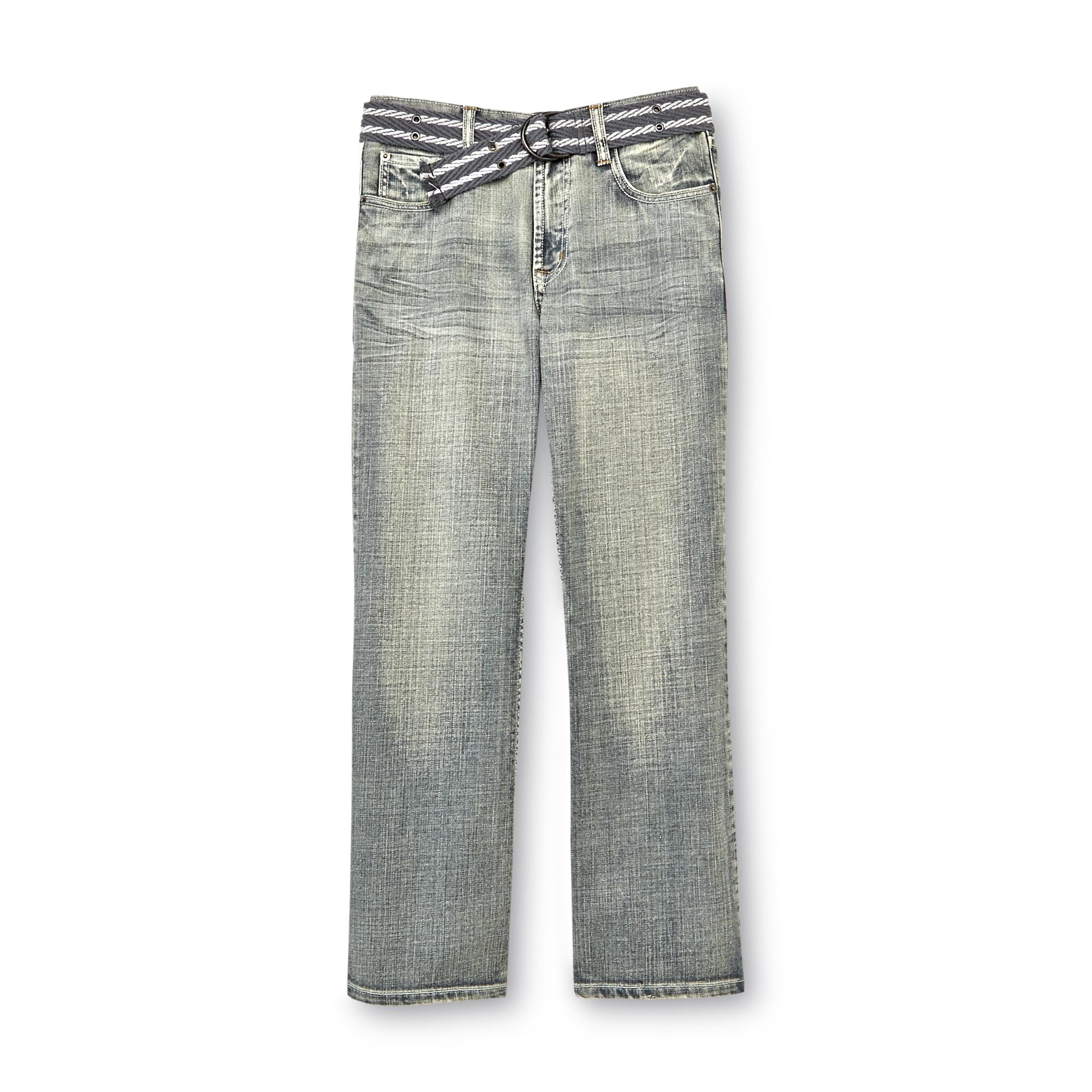 SK2 Boy's Embroidered Jeans & Belt