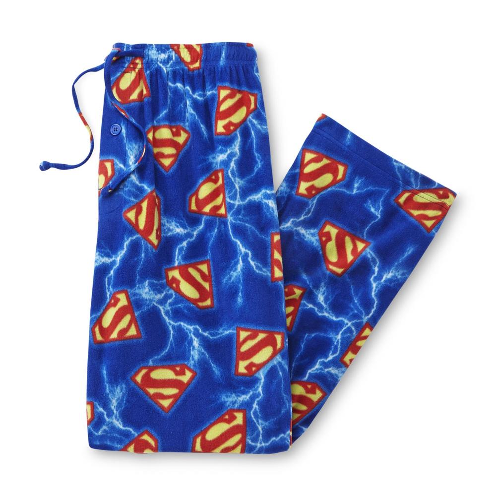 DC Comics Men's Fleece Pajama Pants - Superman