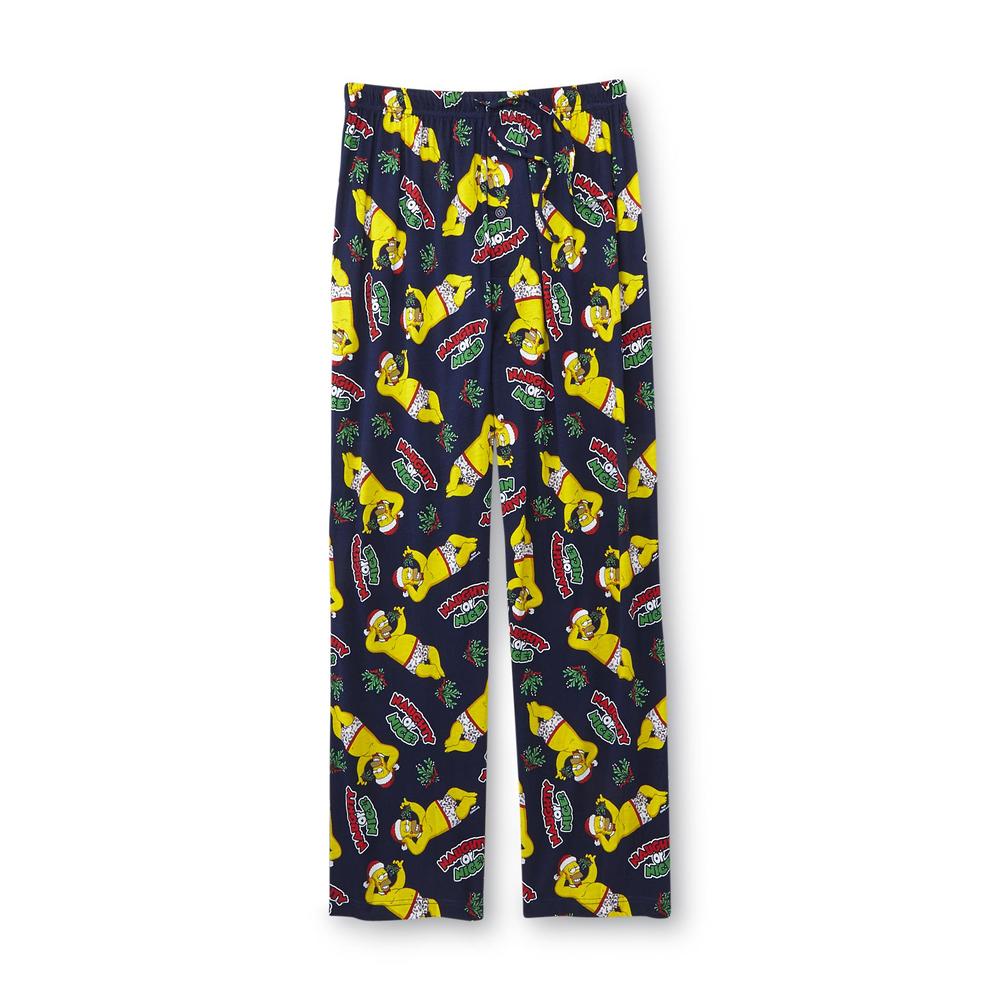 the Simpsons Men's Knit Pajama Pants -  Christmas