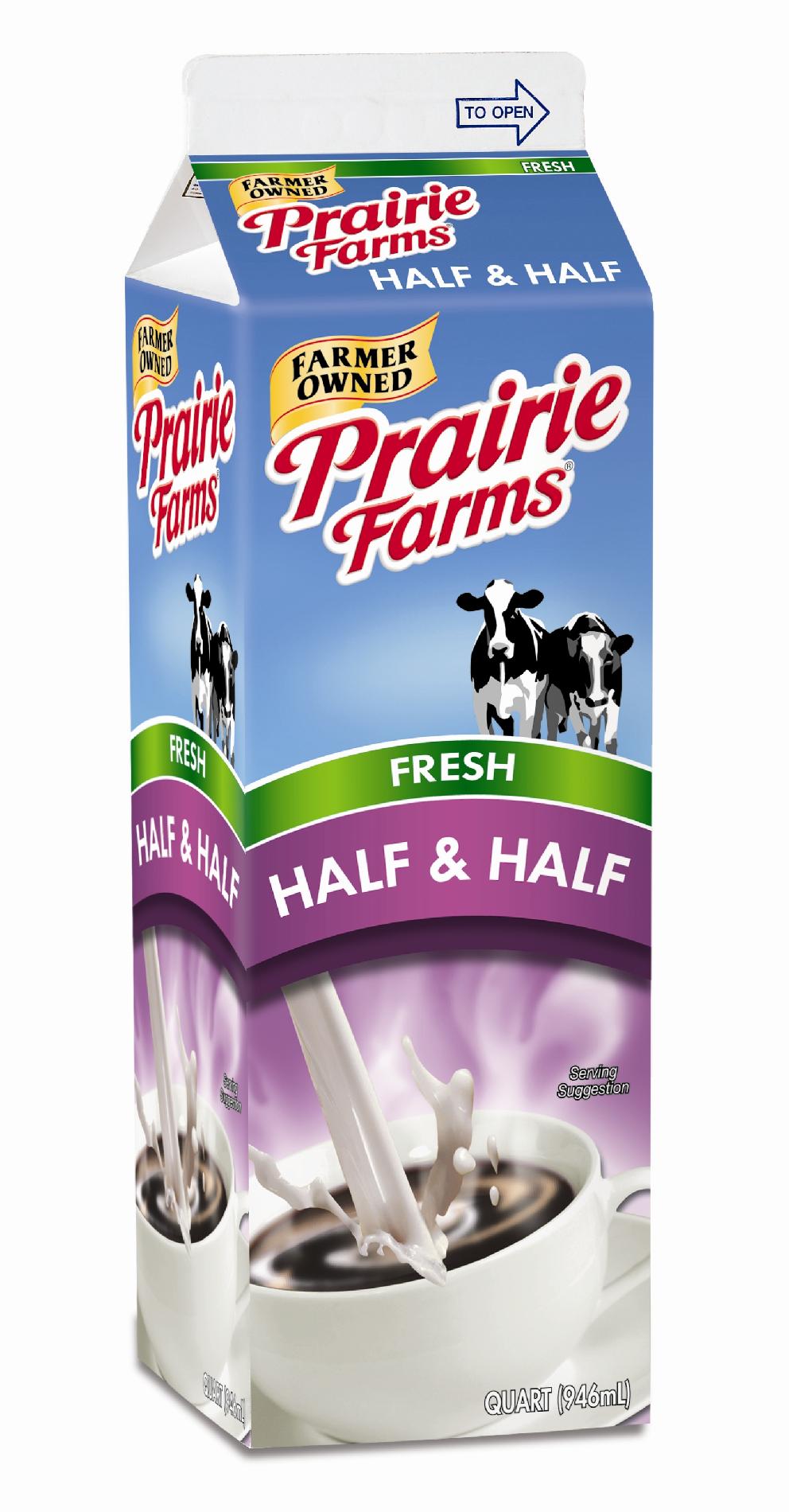 Prairie Farm Half/Half Milk, 1 QT