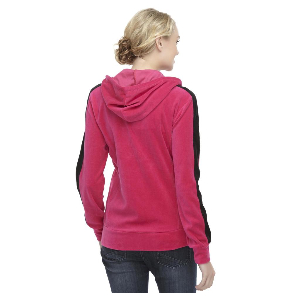 Everlast&reg; Sport Women's Velour Hoodie Jacket - Colorblock