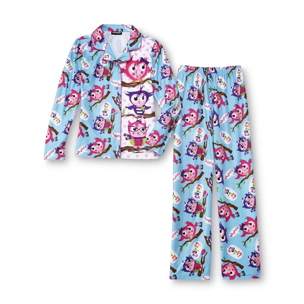 Joe Boxer Girl's Pajama Top & Pants - Cartoon Owl